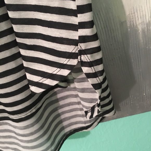 Comfy Black and Grayish Striped Tank Top - Picture 4 of 4